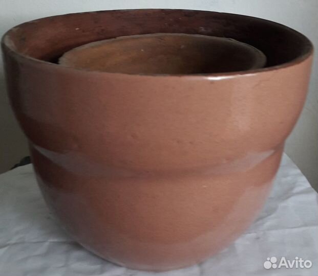 Керамический+пять пластик горшков для цветов+лейка