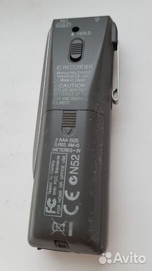 Цифровой портативный диктофон Panasonic