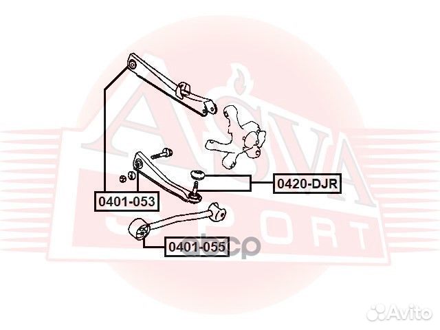 Опора шаровая mitsubishi galant DJ1A/DJ3A/DJ5A