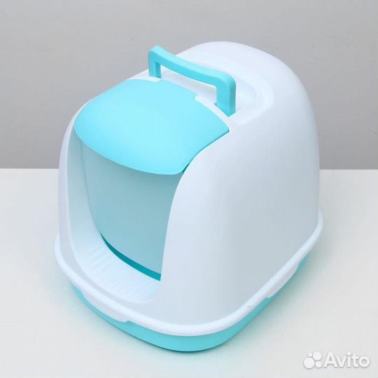 Туалет закрытый с совком, 47 х 40 х 39 см, бело-го