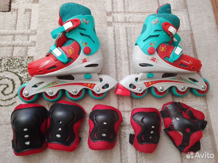 Коньки детские раздвижные 29 32