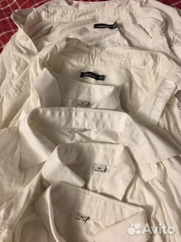 Рубашки белые 6 шт (164-170)