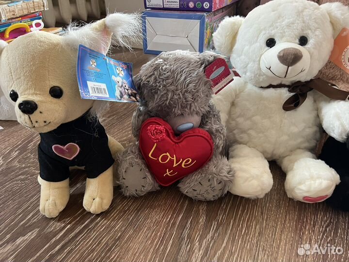 Мягкие игрушки, плюшевые медведи новое