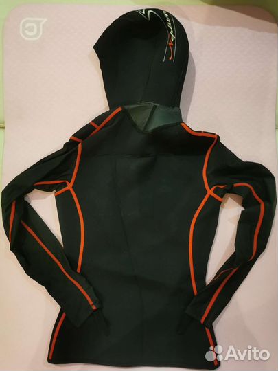 Поддевка под гидрокостюм с капюшоном женская