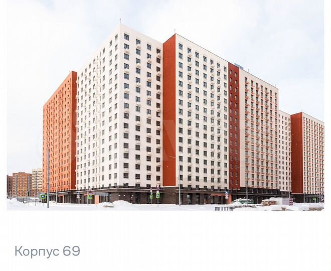 2-к. апартаменты, 50,3 м², 2/17 эт.
