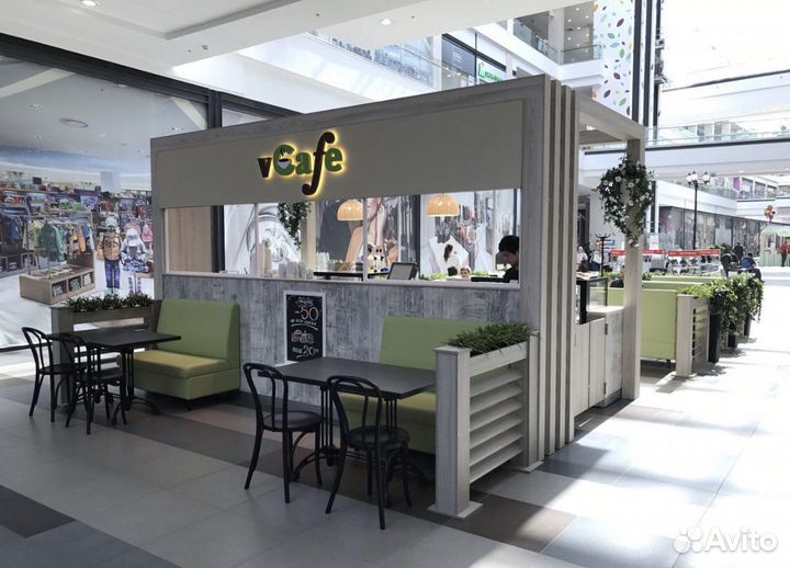 Мебель для кофейни, островок кофе в ТЦ