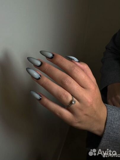 Маникюр гель лак наращивание