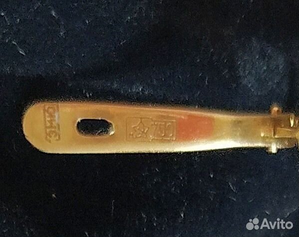 Золотые серьги СССР 750