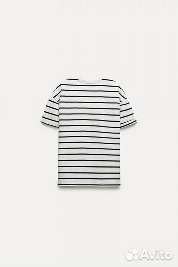 Футболка из плотного хлопка Zara (M)