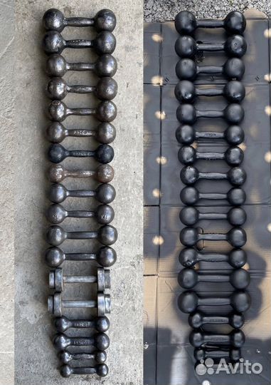 Гантели советские 6кг, 5кг, 4кг, 2кг, 1кг