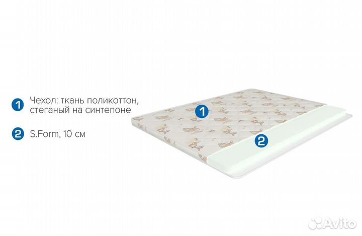 Матрас детский 160х80 см