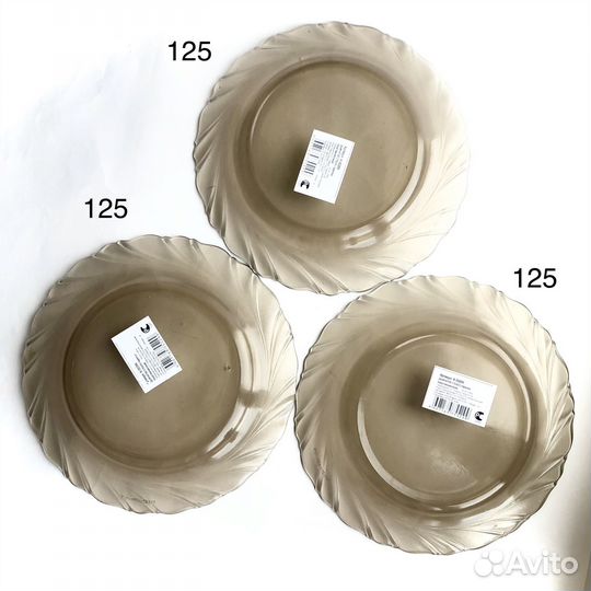 Новая посуда Duralex чёрное стекло