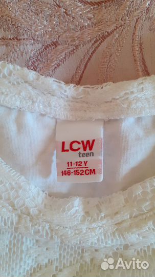 Блузка белая школьная 134-146