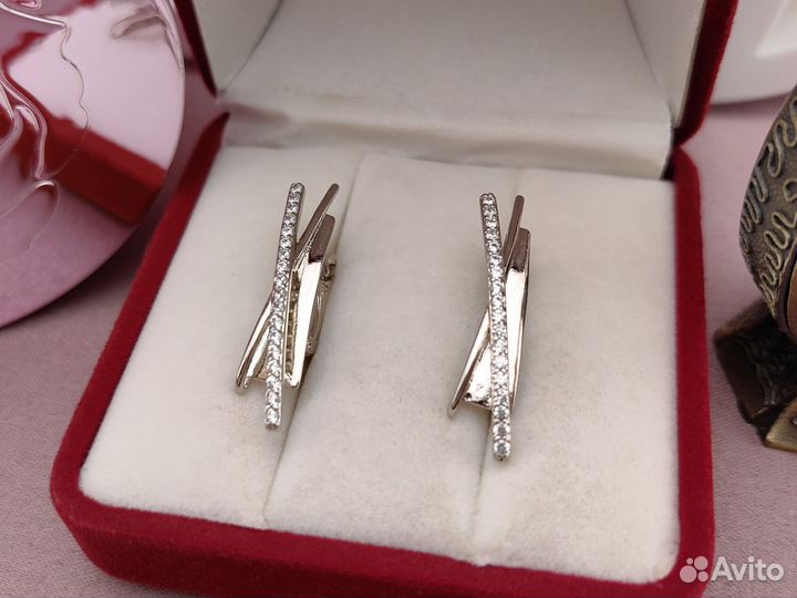 Серьги ассиметричные 