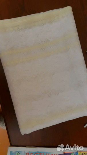 Тюль новая белая