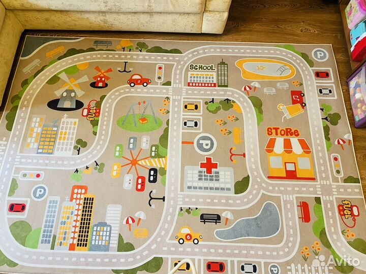Игровой ковер в детскую для мальчика