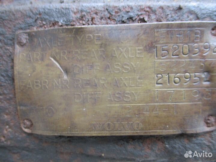 Редуктор volvo EV81B 36/19 Volvo 1520392