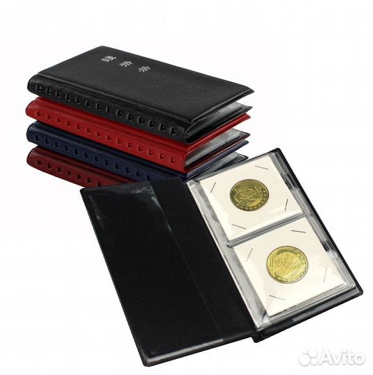 Мини альбом для монет в холдерах 12 ячеек