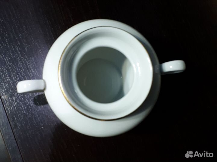 Сахарница лфз золотая лента винтаж