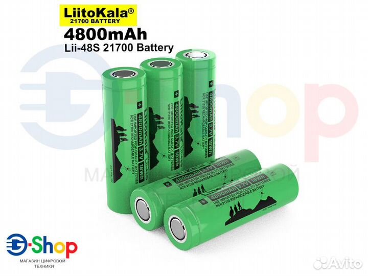 Аккумуляторы LiitoKala Lii-48S 21700 4800mAh