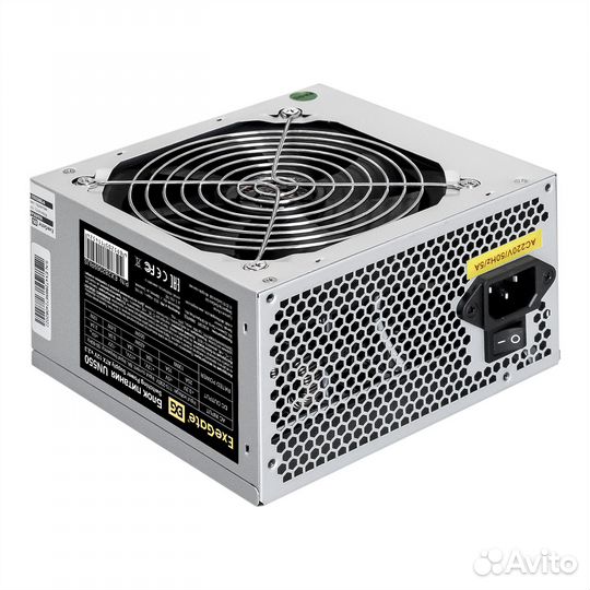 Блок питания 550W ExeGate UN550 (ATX, PC, 12cm fan