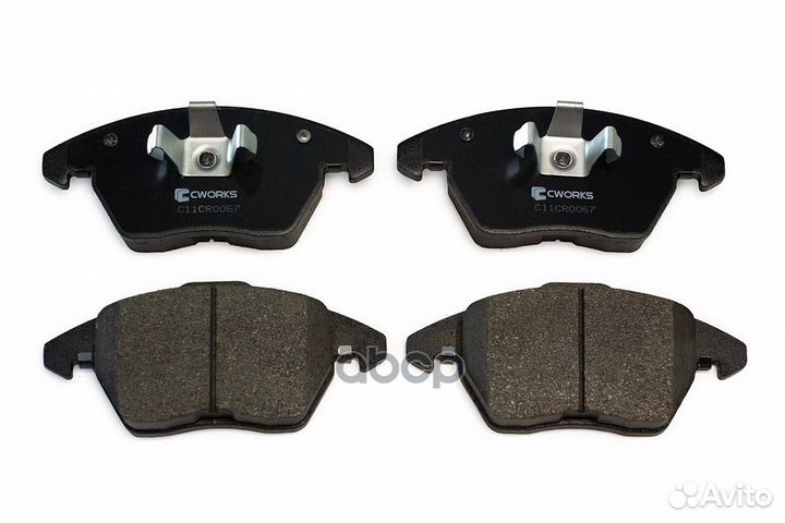 Тормозные колодки передние (Low Metallic) cworks