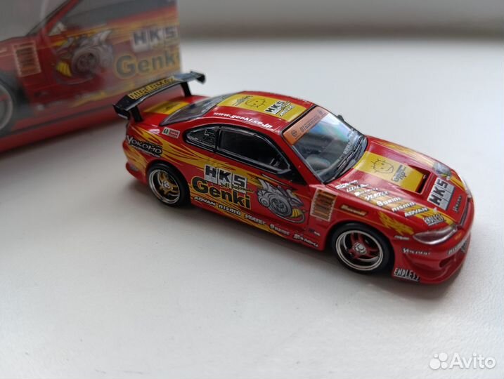 Tarmac Works 1:64 vertex Chaser Silvia HKS Skyline