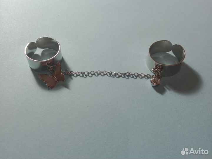 Кольцо с бабочкой