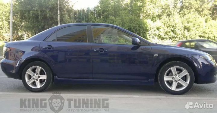 Пороги Мазда 6 gg MPS style (пластик)