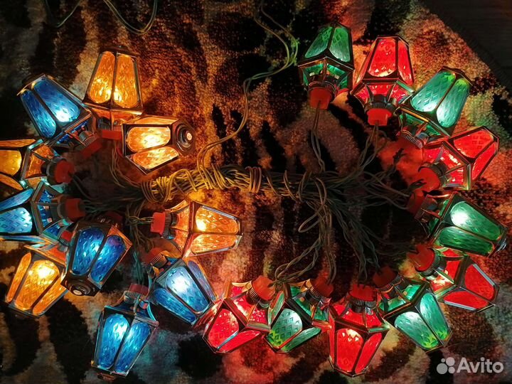 Елочная гирлянда (электрогирлянда) Радуга-1, СССР