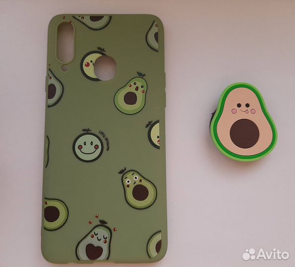 Чехол для телефона Samsung A20s + попсокет