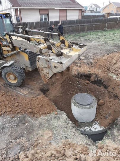 Установка септика под ключ, кессоны,погреба