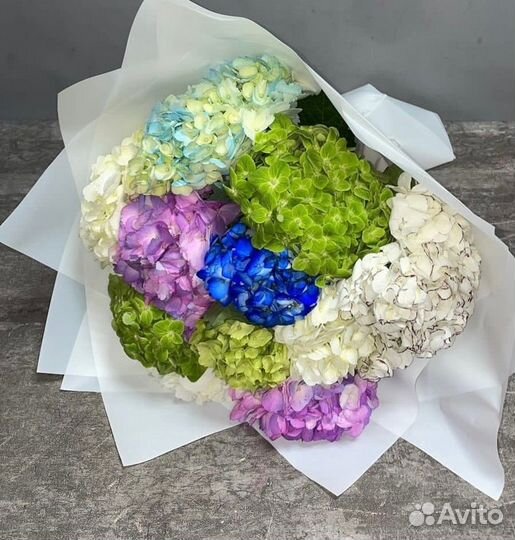 Букеты из гортензий Цветы Розы Пионы Гипсофила