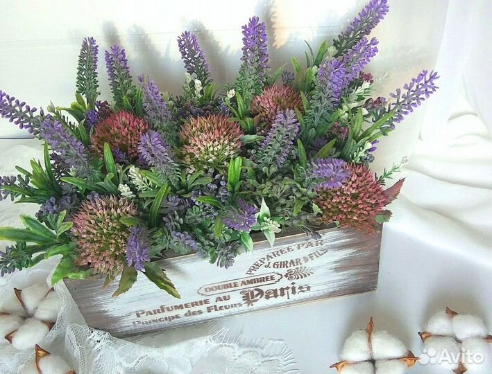 Цветочная композиция, декор для дома, винтаж