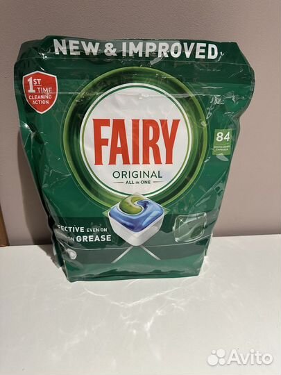 Капсулы fairy из Финляндии 90 шт