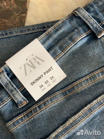 Джинсы zara 34 скини