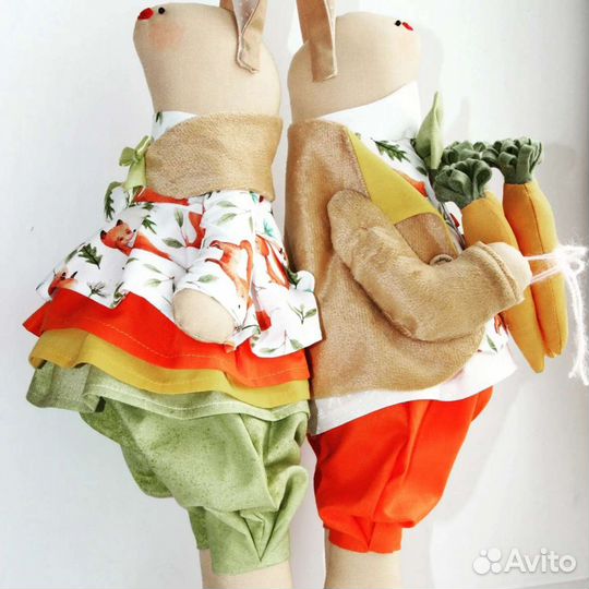 Текстильные зайцы