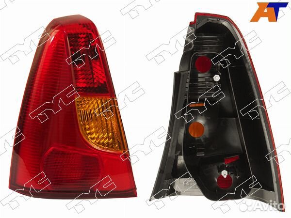 Фонарь задний renault logan