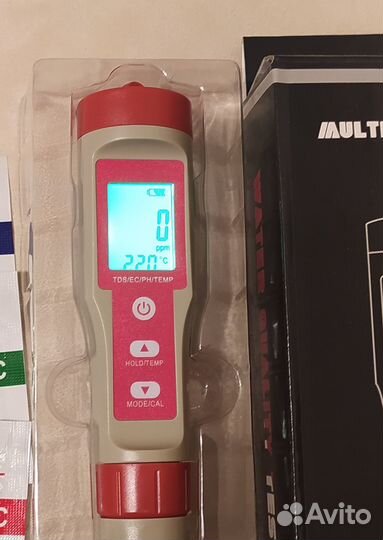 PH TDS EC Temp метр прибор 4 в 1