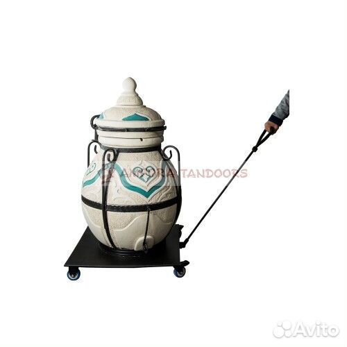 Тележка на колесах 70 большая для тандыров 