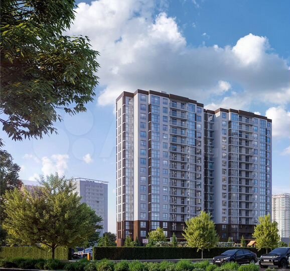 1-к. квартира, 45,2 м², 3/16 эт.