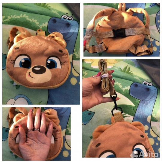 Детский плюшевый рюкзачок