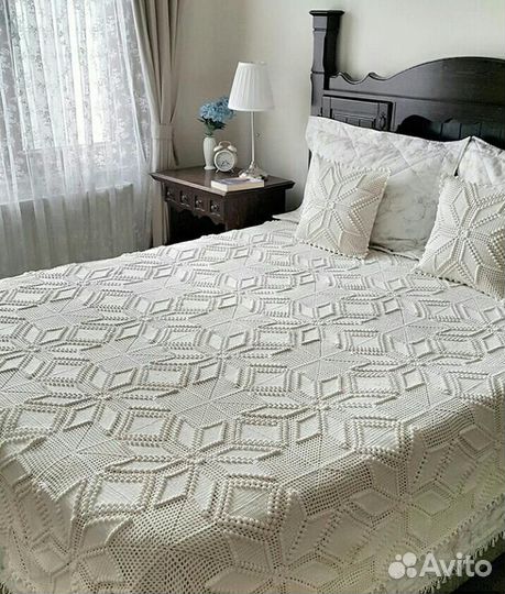 Вяжу покрывала, ковры, пледы, скатерти и многое др