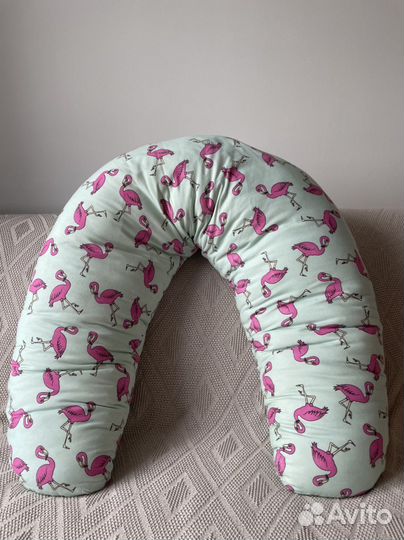 Подушка для беременных Скоро Мама фламинго