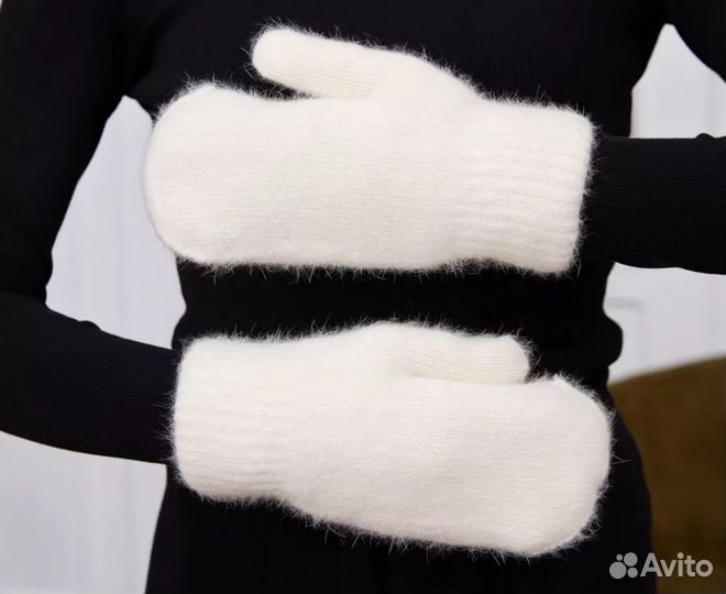 Варежки зимние меховые