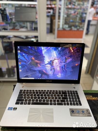 Asus 17 дюймовый i5 видео 2 gb озу 8gb SSD120HDD1t