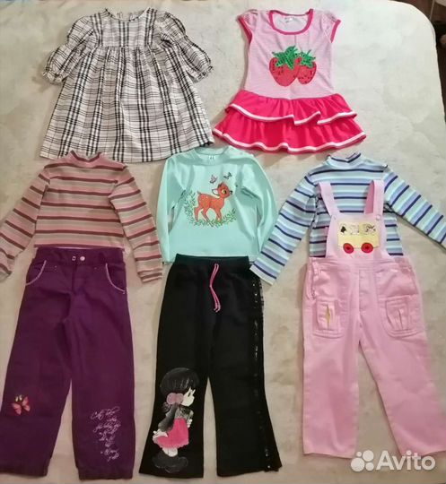 Вещи пакетом на девочку 104-110