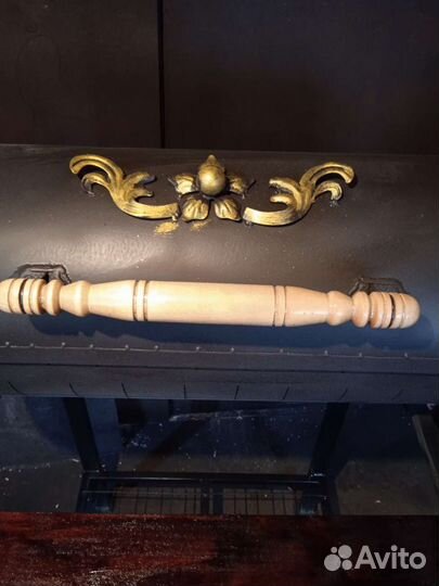 Мангал с печью под казан