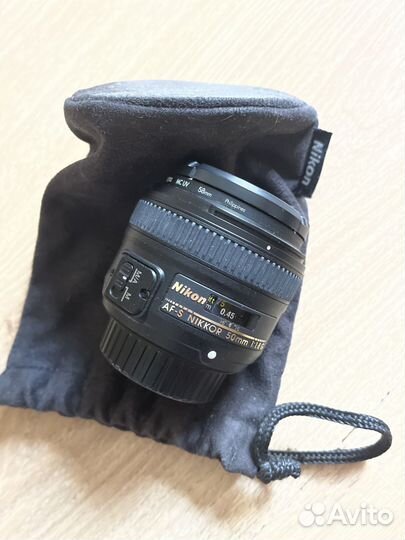 Объектив Nikon 50mm f/1.8G AF-S Nikkor