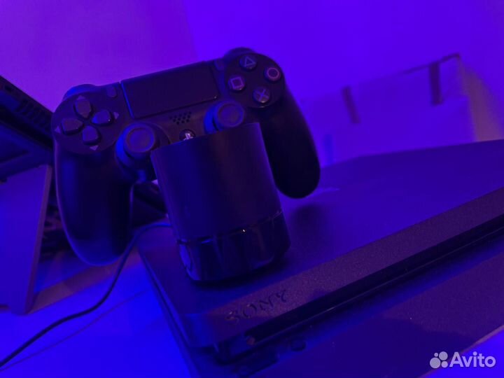 Игровая приставка ps4 slim 1tb с диском